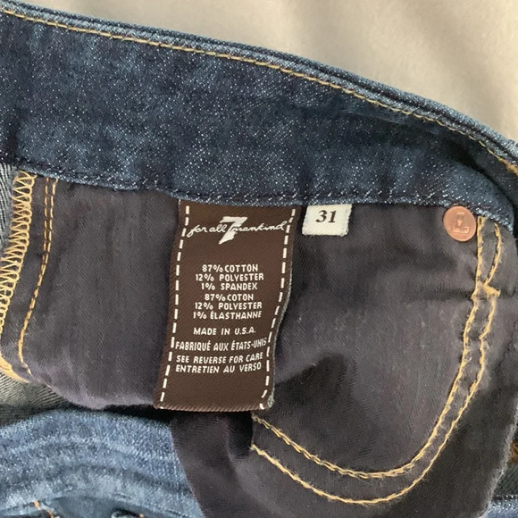 Seven for all man kind Kimmie boot cut size 31 medium dark wash boho cowgirl - Picture 6 of 8